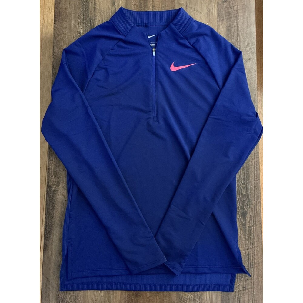 Nike Men’s Small 2023 Pro Elite Team Half-Zip Jersey Made In USA Blue DR5229-455